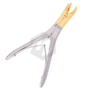 Cortador de alambre Tc quirúrgico de medio oro, cortadores de Descarga frontal/lateral, instrumentos médicos quirúrgicos dentales ortopédicos de acero inoxidable - Product Image 1