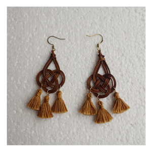 Top Trend Vietnam Rattan <b>Earring</b> Elegance: Handmade Natural Gems, Perfect for Rattan <b>Earring</b> Wear and Stunning Decor Charm - Product Image 2