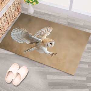 Tapis Hibou des granges, Tapis avant l'attaque, Tapis Faune sauvage, Tapis imprimé, Tapis doux à poils longs - Product Image 4