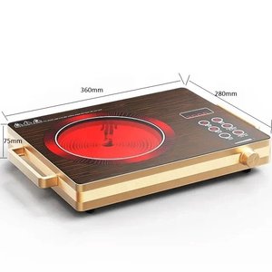 Table de cuisson électrique portable en céramique 2200W, compatible gaz, pour usage domestique - Product Image 3
