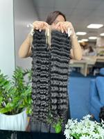 Extensions de cheveux humains vierges Remy - Cheveux vietnamiens lisses, tissage double trame, longueur 6-32 pouces