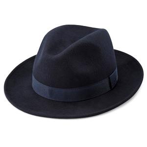 Clásico verano 100% algodón de alta calidad Color personalizado terciopelo Fedora sombreros para Unisex por encargo - Product Image 3