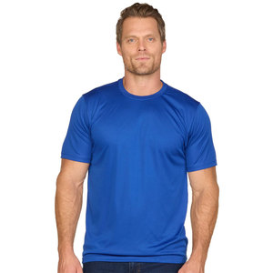 T-shirt de sport pour homme, à manches courtes, col rond, anti-transpiration, violet - Product Image 3