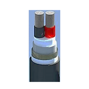 Cables de alimentación de bajo voltaje LiOA AXV/0,6, 2 núcleos de aluminio, 1000/1kV, resistente al calor, 60502 M, Al/DSTA/XLPE/PVC, estándar IEC - Product Image 1