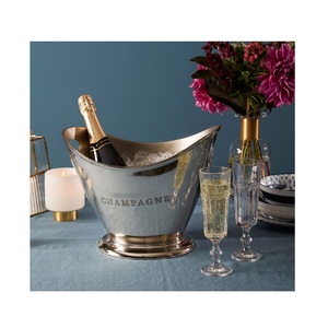 High Quantity Champagne <b>Bucket</b> Aluminum <b>Ice</b> <b>Bucket</b> <b>Gold</b> Color for Party Beverage Elegant Outdoor Travel Use Metal <b>Ice</b> <b>Bucket</b> - Product Image 3