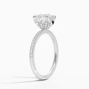 Round Cut Diamond Engagement Ring Elegant Diamond Rings Collection For <b>Valentine</b> <b>Gift</b> - Product Image 1