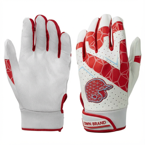 Wholesale Baseball Professional Batting Gloves Custom Designed Backing Strong Tacky Grip Adjustable Wrist Wrap Batting Gloves - Product Image 5