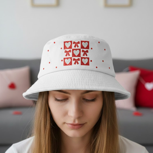 Vente en gros de chapeaux de seau pour femmes adultes, personnalisés, cousus à la main, brodés, avec des paillettes, en denim et en lin, décontractés, pour la Saint-Patrick, été, ajustables - Product Image 4