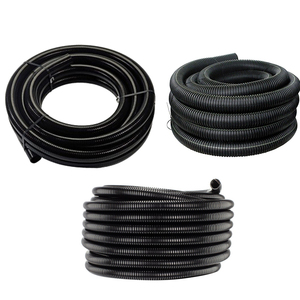 Tubo corrugado de PVC de COLOR negro, estándar de BS EN 61386, usado EN proyectos eléctricos, alta calidad - Product Image 4