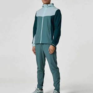 Wholesale Unisex Hooded Printed Windbreaker Tracksuit Set Breathable Solid Custom Logo <b>Nylon</b> Sportswear Fitness <b>Jogger</b> Acid Wash - Product Image 2