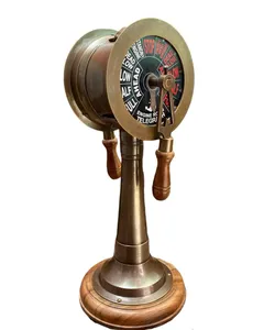 Porte-stylo en métal artisanal de style vintage, télégraphe marin en laiton, objet de collection, prix de gros bon marché - Product Image 3