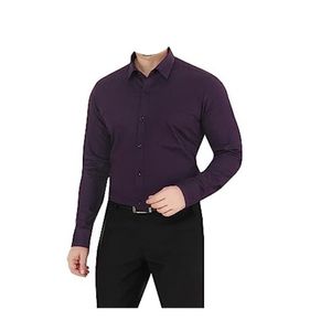 <b>Mens</b> Business <b>Shirts</b> Sleek and Stylish 100% Premium Cotton Slim Fit Vacation Cotton Casual <b>Shirt</b> for Everyday Style - Product Image 1