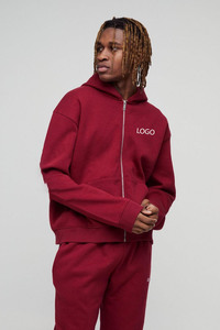 Sweat à capuche et pantalon de survêtement unisexe imprimés personnalisés et surdimensionnés de grande taille OEM Vente en gros Vêtements de sport respirants Streetwear Survêtement en coton - Product Image 3