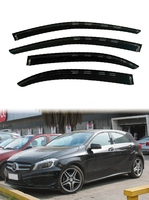 GCS Mercedes Benz Classe A W176 2013-2018 Pare-soleil transparent noir en acrylique fin pour vitres de voiture, déflecteurs de vent, visière, 3M