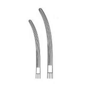 Bainbridge คีมสเตนเลสโค้ง7 1/4นิ้วเครื่องมือผ่าตัดทางการแพทย์สัตวแพทย์เครื่องมือจัดการเนื้อเยื่อใช้งานทั่วไป - Product Image 3