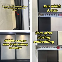 Fenêtre coulissante moderne insonorisée et isolante en aluminium avec rideau suspendu en verre trempé creux magnétique en acier inoxydable