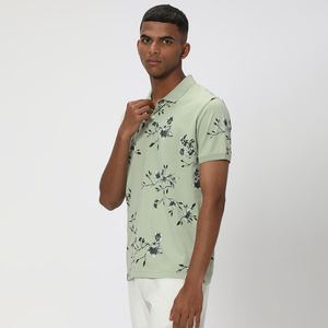 Camiseta de Verano para Hombre, Talla Grande, Tela Jersey ODM, Casual/Formal, Transpirable, de Secado Rápido, Antiarrugas, Manga Corta, Algodón/Bambú - Product Image 4