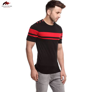 T-shirts décontractés pour hommes de haute qualité Polyester/coton couleurs unies taille plus caractéristique de sonnerie réglable - Product Image 6