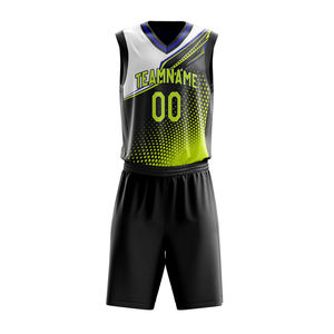 Camisetas y uniformes de baloncesto antibacterianos impresos personalizados reversibles, ropa deportiva de poliéster por sublimación - Product Image 2