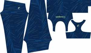 Women's <b>100</b>% Polyester Breathable Gym Wear Sublimation Sports Bra with Front Logo Activewear - Product Image 6