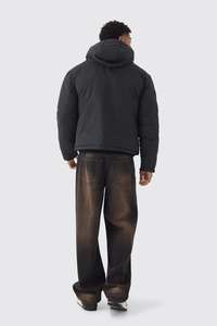 เสื้อแจ็กเก็ตแบบมีซิปบุนวมแนวสตรีทพร้อมกระดุมให้ความอบอุ่นเสื้อโค้ทแบบพองๆสำหรับผู้ชายผลิตในปากีสถาน - Product Image 4