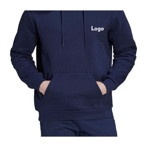 Nuevo Chándal Deportivo Informal con Capucha, de Forro Polar, Poliéster/Algodón, Transpirable, para Invierno, para Hombre, al por Mayor, Personalizado, de Color Sólido - Product Image 5