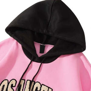 <b>Men's</b> <b>Pink</b> Zip-Up <b>Hoodie</b> Soft Cotton Blend Casual Streetwear with Drawstring & Kangaroo Pocket Lined Anti-shrink Winter - Product Image 3