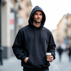 Sudadera con capucha de lana de poliéster y algodón 100% para mujer - Product Image 2