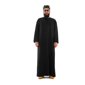 Al Daffah Thobe cualquier patrón manga larga hombres Jubba Thobe 100% alta calidad liso Simple vestido en blanco largo alta calidad transpirable - Product Image 5