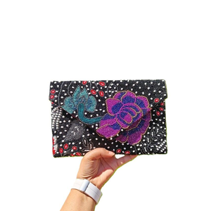 Bolso de mano con bordado de cuentas de semillas hecho a mano personalizado para fiesta de boda estilo bohemio bordado de cuentas de noche por glowin fashion - Product Image 3
