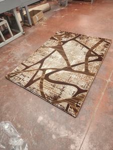 Alfombra Turca Adiva con Patrón Abstracto, Rectangular, de Poliéster, Hecha a Máquina, Moderna, Resistente a las Manchas, de Pelo Alto y Grosor Medio - Product Image 2