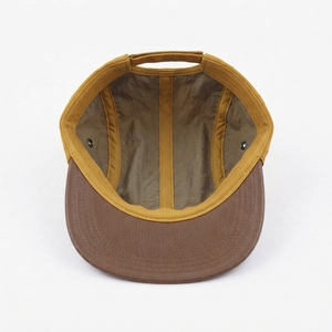 Casquette Snapback 5 Panneaux Jaune Moutarde à Visière Plate pour Activités de Plein Air, Voyage, Streetwear, en Toile, Unisexe, Logo Personnalisé, Vente en Gros, Fabrication OEM - Product Image 5