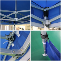 Kit de tente de salon professionnel en aluminium hexagonal robuste de 50 mm 10x10 pieds, impression personnalisée du toit ou des parois, gazebo d'exposition pour événements