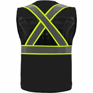 เสื้อกั๊กผู้ชายไซส์ใหญ่พิเศษแห้งเร็วเสื้อกั๊กทำงานมีกระเป๋า5มิติ - Product Image 6