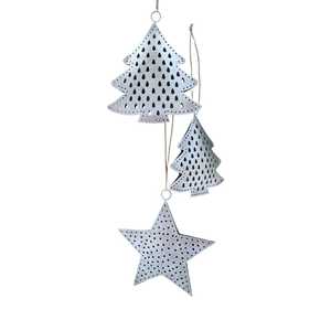 Hot Sale Metal <b>Tree</b> and <b>Star</b> Shape Ornaments <b>For</b> Christmas Decor In Low Price From India - Product Image 1
