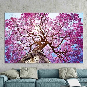Impression sur toile de paysage naturel : élégante œuvre d'art florale pour la décoration intérieure, toile enveloppée - Product Image 1