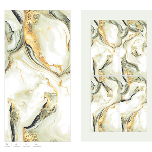 Azulejos de porcelana sin fin dorados brillantes 600x1200 Premium gran formato 24x48 azulejos de pared y suelo pulidos colección de exportación duradera - Product Image 1