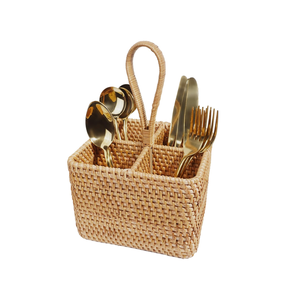 Eco-friendly Rattan <b>Kitchen</b> <b>Utensil</b> <b>Holder</b> Caddy Kitchenware for Parties Made by Vietnamese Factory Nice Price - Product Image 4