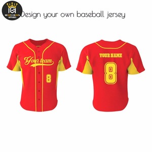Camiseta de Béisbol Personalizada para Hombre, OEM, Transpirable, Ligera, Talla Grande, Secado Rápido, Ropa Deportiva, 100% Poliéster - Product Image 4