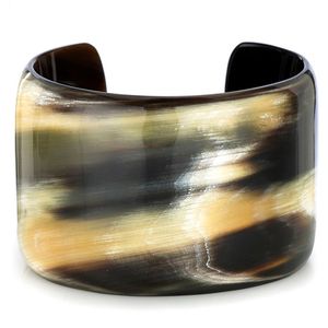 Brazalete de Cuerno de Búfalo Pulido, Brazalete de Estilo Étnico Hecho a Mano, Joyería para Mujeres y Niñas, Especial de Navidad - Product Image 4