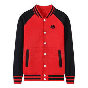 OEM Custom High Quality Eco-Friendly Quick Dry Breathable Men's <b>Varsity</b> Letterman <b>Jackets</b> Plus Size <b>Plain</b> Blank Long High Street - Product Image 1