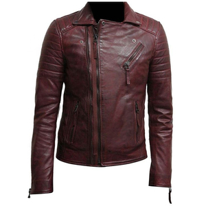 Men's Leather Jacket Wholesale Waterproof Motorcycle New Fashion Motorbike Riding Custom Front High Quality OEM Service - Product Image 3