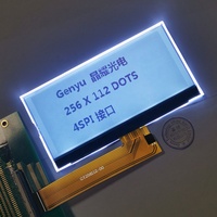 IG-pantalla LCD gráfica monocromática, CD de tamaño 256x112 og raphic 14Pin PC 2C nterface 256X112 OTS serial