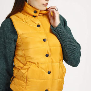 Gilet bouffant personnalisé de haute qualité pour femmes, blouson d'hiver sans manches, col montant, OEM - Product Image 6