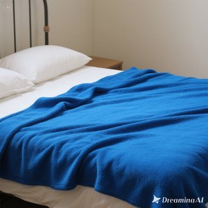 Manta polar suave de noche estrellada de lujo Cozy Plain Blue King Size - Product Image 2