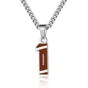 Collar de Moda Personalizado de Acero Inoxidable 316L, Joyería Fina, Collar de Béisbol para Niños - Product Image 5