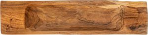 Trug en bois de teck avec poignées plateau naturel plateaux de support de pièce maîtresse vintage plateau ottoman de ferme pour la cuisine - Product Image 5