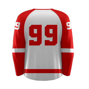 Maillot de hockey sur glace en gros, uniforme d'équipe avec tissu respirant à séchage rapide, logo personnalisé, maillot de hockey sur glace - Product Image 6