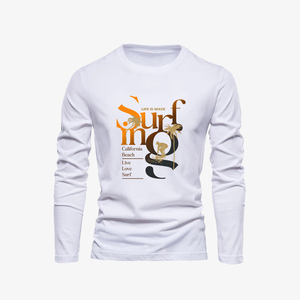Sudadera de cuello redondo de gran tamaño de algodón 100% de alta calidad para hombre, camisa deportiva cómoda suave personalizada con estampado de letras - Product Image 2