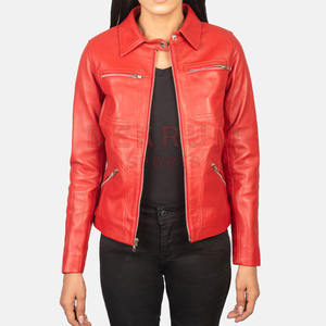 Veste en cuir basse quantité minimale de commande pour femmes Vente directe d'usine Veste en cuir de mode pour femmes en bas quantité minimale de commande - Product Image 3